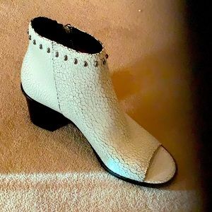 Frye peep toe boots, size 9.5